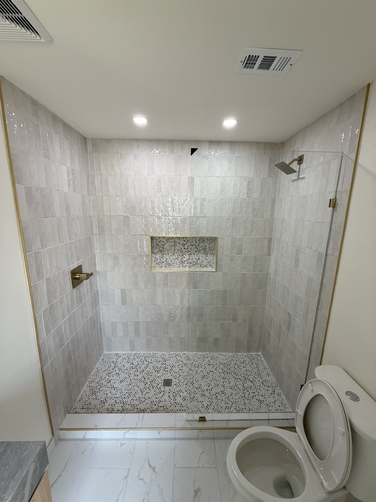 Walk-in shower remodel by 3DCON LLC, a Brandon local SEO client of EPG Ads